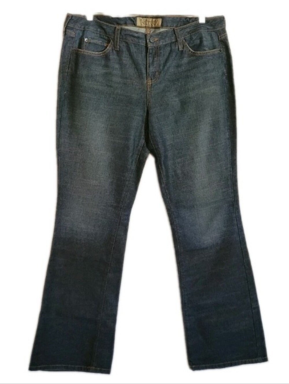HINT Y2K Vintage Denim Jeans Bootcut Iridescent Bling Back Pockets Deadstock NWT